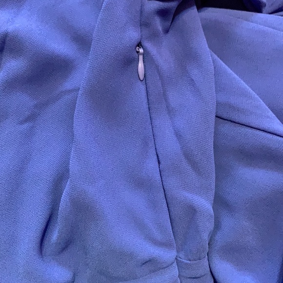 ROYAL BLUE LINED BELL SLEEVE ROMPER - Picture 13 of 15